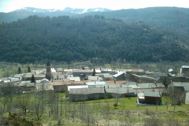 Photo de Prades pris depuis le haut du village