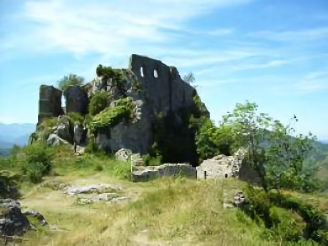 Außenansicht Burg Roquefixade