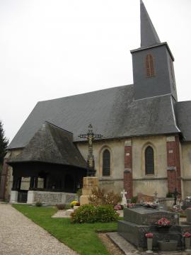 Church of Bosc-Bordel in the département Seine-Maritime in the region Haute-Normandie in France.