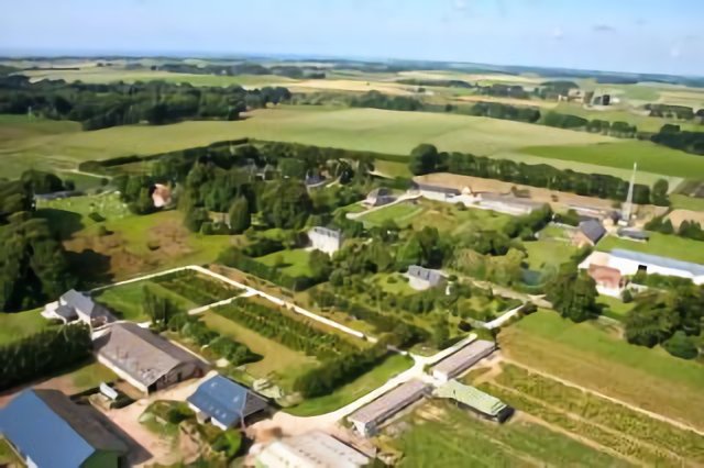 La ferme vue du ciel