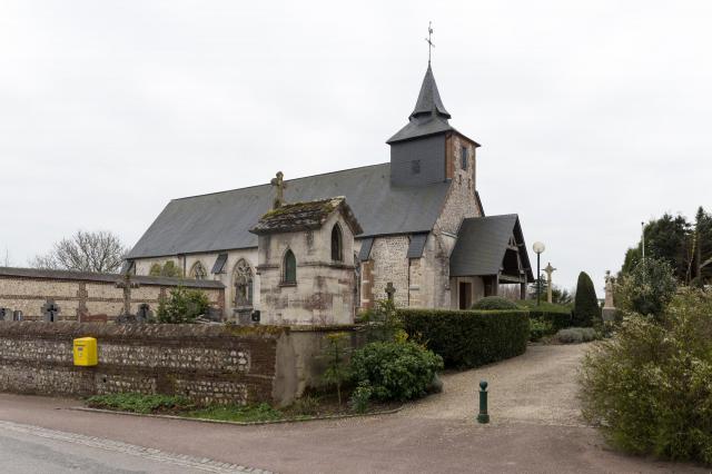 Église Saint-Jean-Baptiste d'Auberville-la-Campagne.