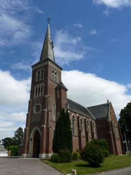 commencement des travaux de l'église actuelle en 1882 fin des travaux 1903