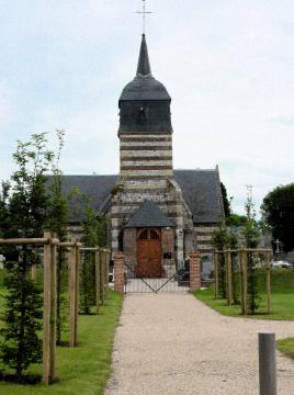 Église Saint-Amand, Ancretteville-sur-Mer, Seine-Maritime, Normandie, France