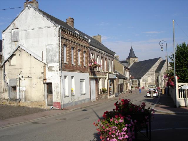Le centre du village de Saint-Jouin-Bruneval (Seine-Maritime) en 2005 -- Photo amateur prise par moi-même