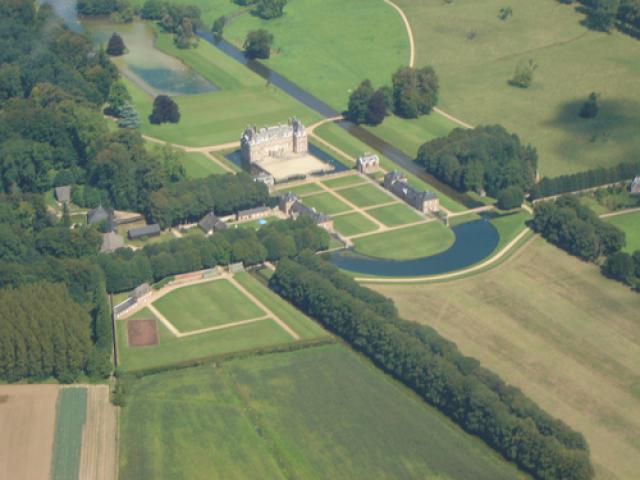 Chateau vu du ciel