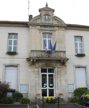 Mairie de Guérard. (Seine-et-Marne, région Île-de-France).
