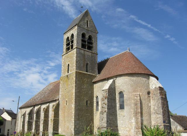 Église Saint-Martin d'Aufferville. (Seine-et-Marne, région Île-de-France).