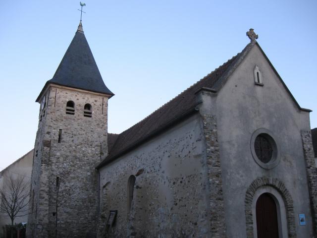 Église Saint-Antoine de Carnetin. (Seine-et-Marne, région Île-de-France).