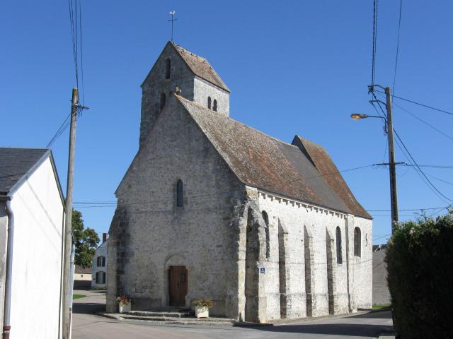 Église Saint-Germain d'Obsonville. (Seine-et-Marne, région Île-de-France).