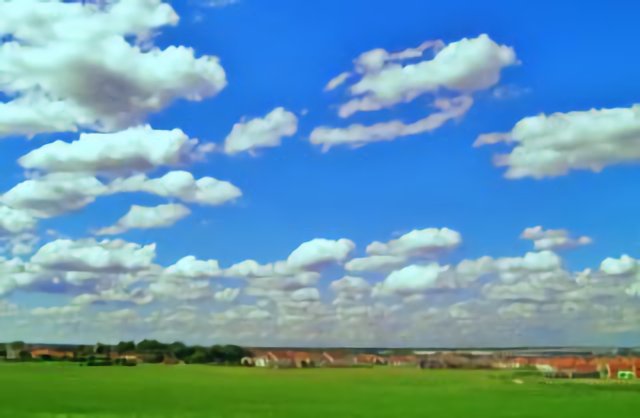 When god was painting...