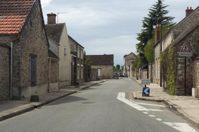 Vue de la ville de Perthes-en-Gatinais, Seine-et-Marne, France.