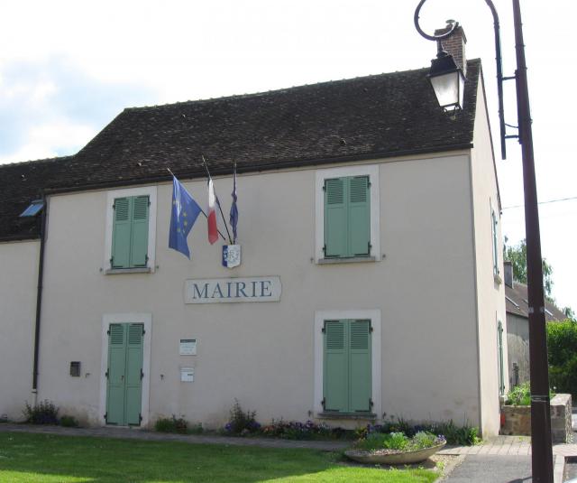 Mairie de Villemer. (département de la Seine-et-Marne, région Île-de-France).