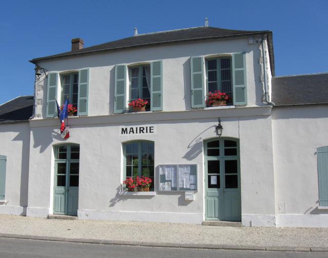 Mairie de Saint-Sauveur-lès-Bray. (Seine-et-Marne, région Île-de-France).