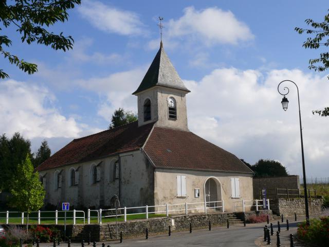 L'église Sainte-Madeleine de Forfry (Seine-et-Marne, Île-de-France, France).