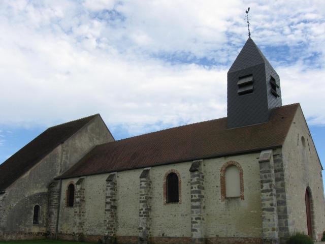 Église Saint-Martin de Courtacon. (Seine-et-Marne, région Île-de-France).