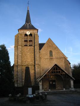 L'église catholique de Crisenoy, Seine-et-Marne, France.