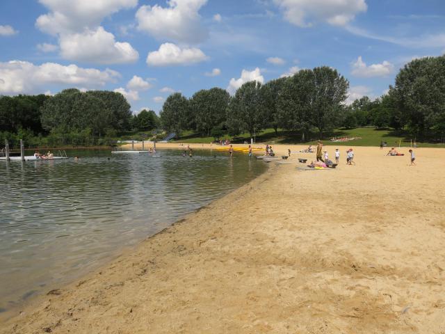 Plage de la base de Torcy (Seine-et-Marne).