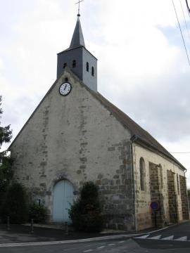 Église Saint-Michel de Sognolles-en-Montois (département de la Seine-et-Marne, région Île-de-France).