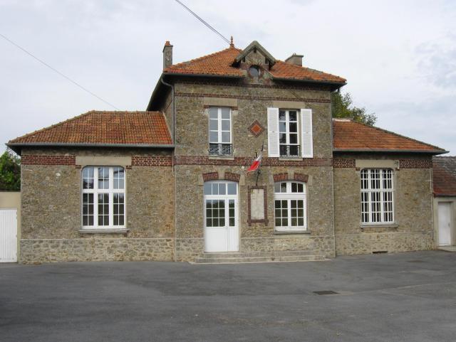 Mairie de Le Plessis-aux-Bois. (Seine-et-Marne, région Île-de-France).