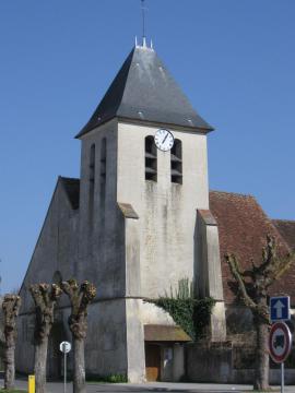 Église Saint-Étienne de Mareuil-lès-Meaux. (Seine-et-Marne, région Île-de-France).
