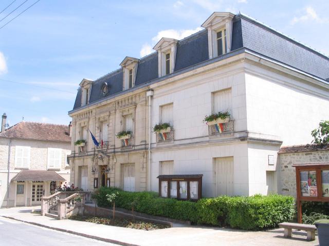 La mairie de Thomery, Seine-et-Marne, France.