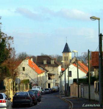 Annet, vue de la rue de Rigaudin