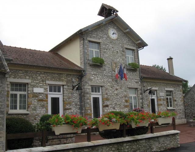 Mairie de Pamfou. (Seine-et-Marne, région Île-de-France).