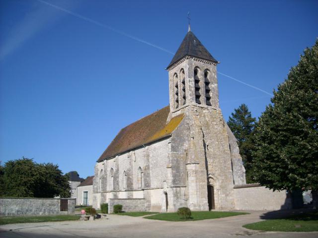 Eglise catholique de Guercheville Notre-Dame de l'Assomption. (département de la Seine-et-Marne, région Île-de-France).