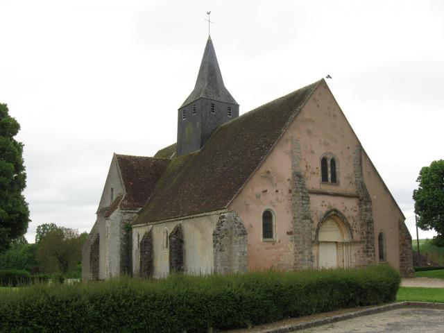 Église Saint-Martin de Fontaine-Fourches. (Seine-et-Marne, région Île-de-France).