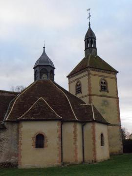 Église Saint-Hubert de la commune de Les Marêts (77).