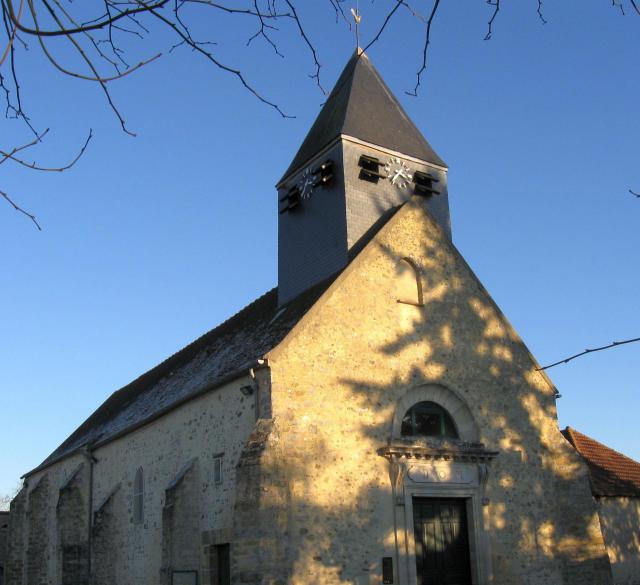 Église Saint-Baudel de Forges (département de la Seine-et-Marne, région Île-de-France).