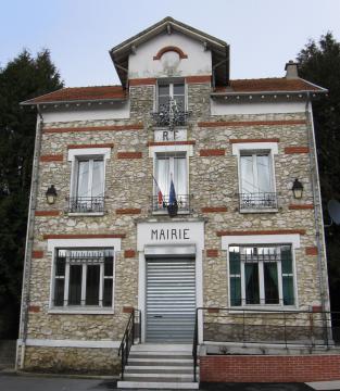 Mairie de Meilleray (département de la Seine et Marne, région Île-de-France).