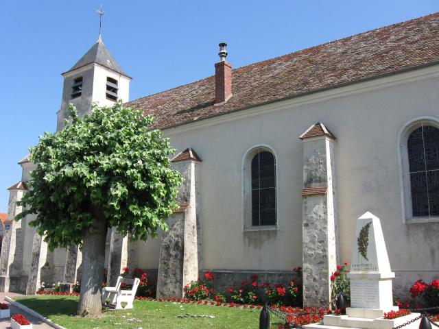 Église Sainte-Madeleine de Changis-sur-Marne. (département de la Seine-et-Marne, région Île-de-France).