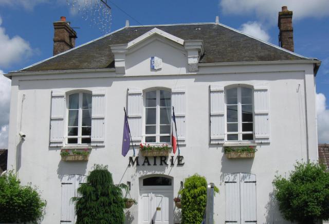 Mairie de Chevru. (Seine-et-Marne, région Île-de-France).