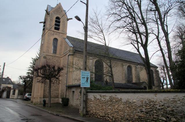 Église Notre-Dame-de-la-Nativité, rue de l’Église, au Mée-sur-Seine, Seine-et-Marne, France.