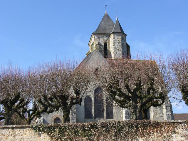 Église Saint-Martin de Dormelles. (Seine-et-Marne, région Île-de-France).