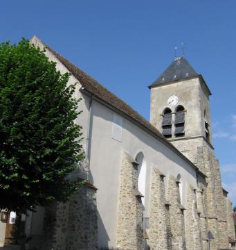 Église Saint-Authaire. (Ussy-sur-Marne, département de la Seine-et-Marne, région Île-de-France).