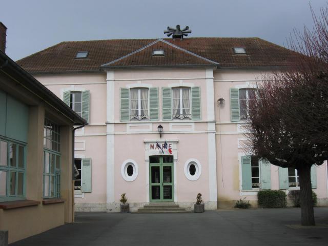 Mairie de Bennecourt. (département des Yvelines, région Île-de-France).
