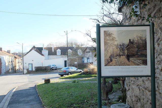 Une rue de village, Louveciennes, Camille Pissarro