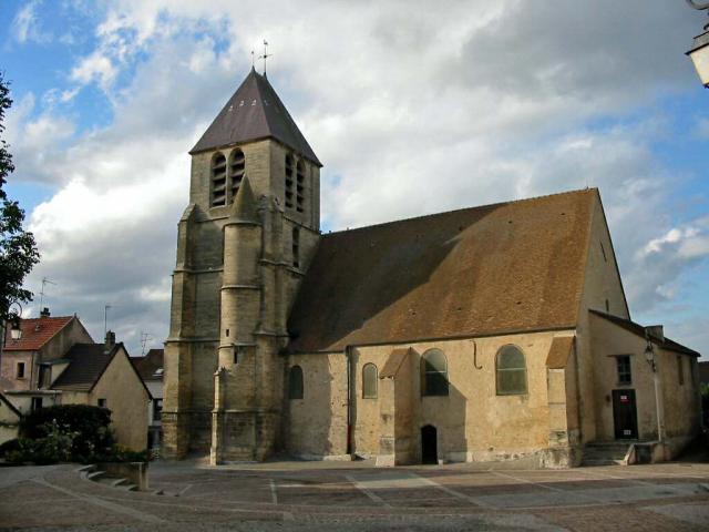 Aubergenville (Yvelines) église Saint-Ouen Photo JH Mora, octobre 2005