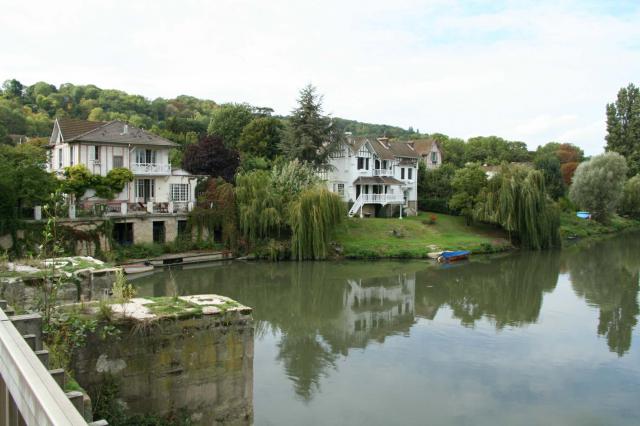 La Seine à Villennes-sur-Seine - Yvelines (France), bras de Villennes vers l'aval
