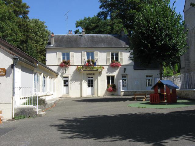 Mairie de Thiverval-Grignon. (Yvelines, région Île-de-France).
