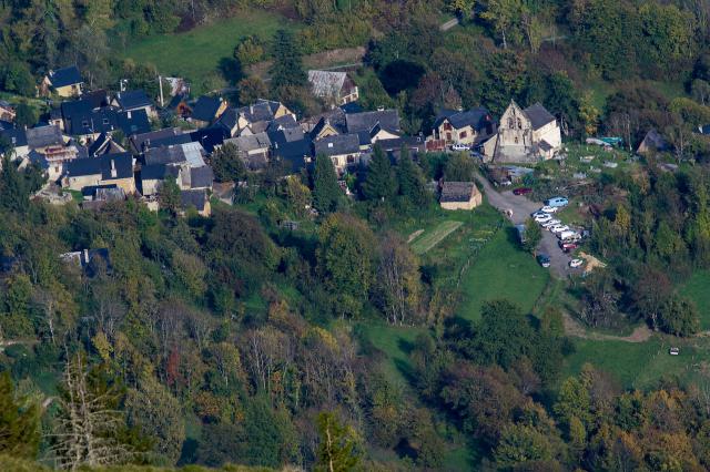 Antras (Ariege) vu du col de Lourech