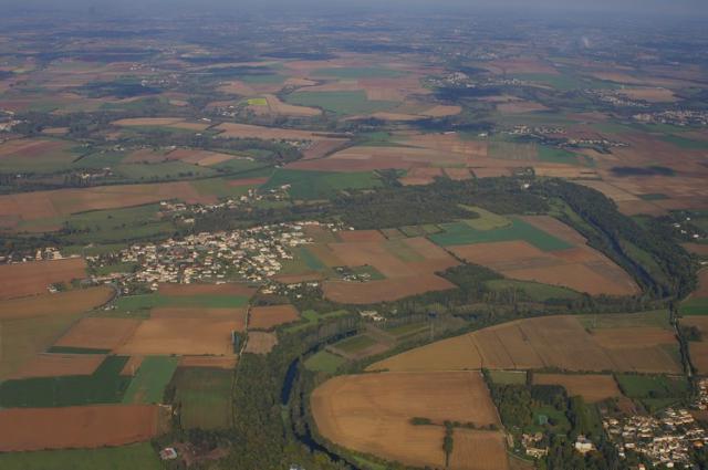 Vue de Sciecq dans la boucle de la Sèvre Niortaise