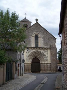 Portail roman de l'église St-Gilles, Argenton-Château