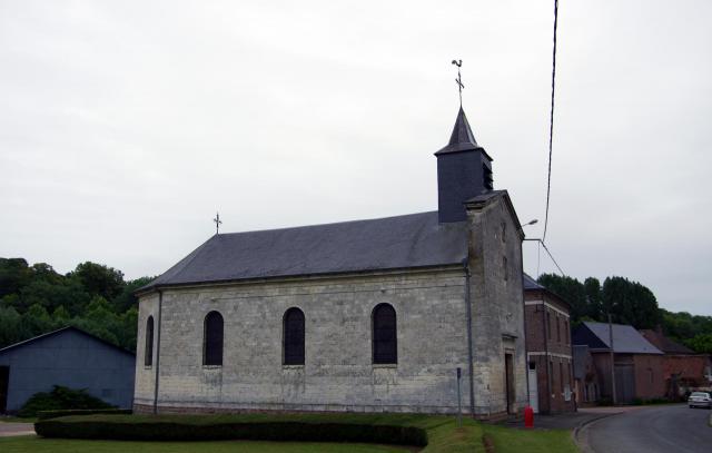 Marieux (Somme, France) - L'église. .