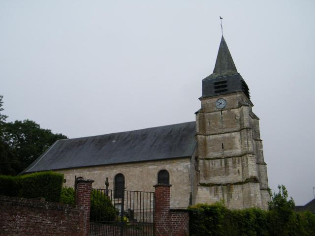 Église Notre-Dame de Louvencourt, Somme, France.