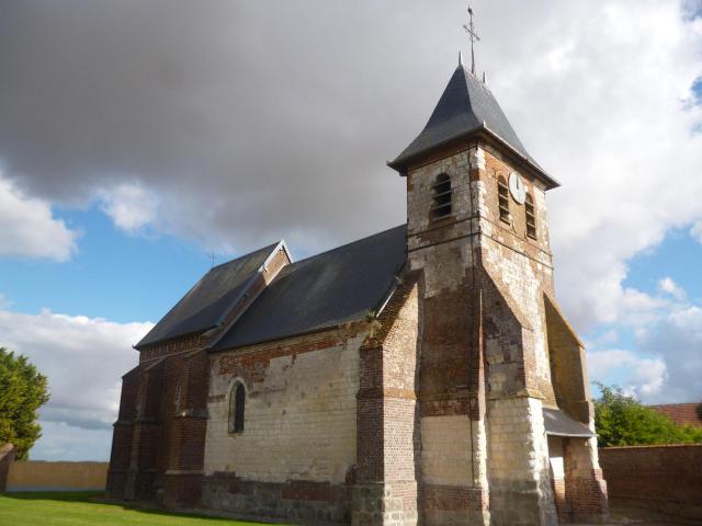 Eglise Saint-Gilles de la commune de Le Cardonnois (Somme).