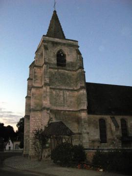 Franqueville (Somme, France) - L'église. Lieu de la prise de vue 50° 05′ 43,74″ N, 2° 06′ 17,53″ E Voir cet endroit et d’autres images sur…