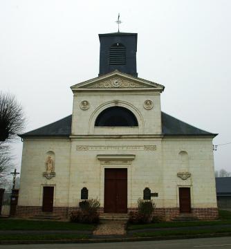 Hénencourt (Somme, France). L'église Saint-Maclou.